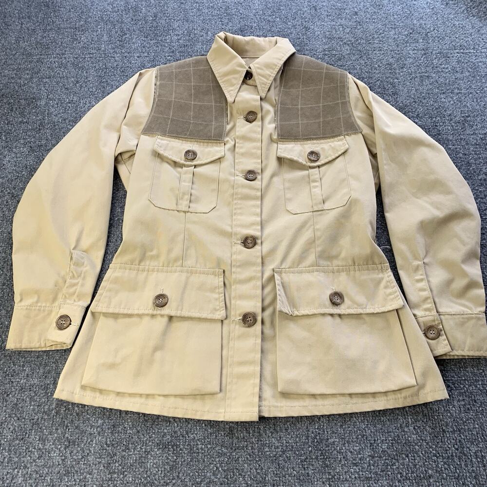 Vintage Bob Allen Gun Club Sportswear Hunting Jacket Beige Women’s Size 32